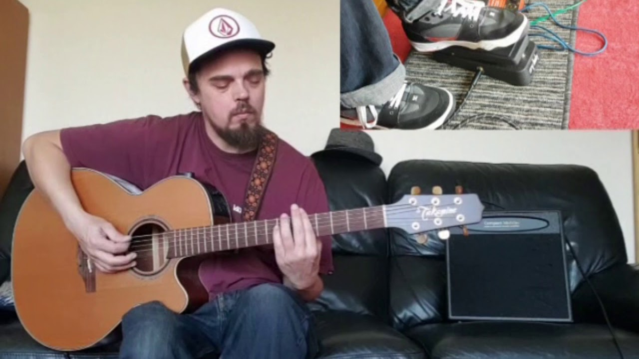 Wah pedal on acoustic guitar lesson