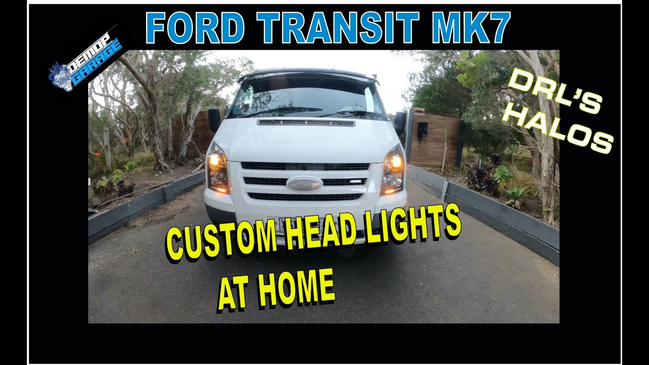 Индивидуальные фары Ford Transit mk7 в домашних условиях #fordtransit