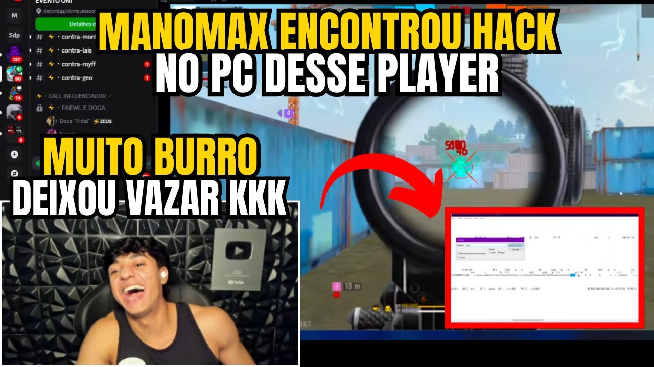 MANOMAX ENCONTROU HACK NO PC DESSE PLAYER QUE ESTAVA XITANDO NO APOSTADO!!!