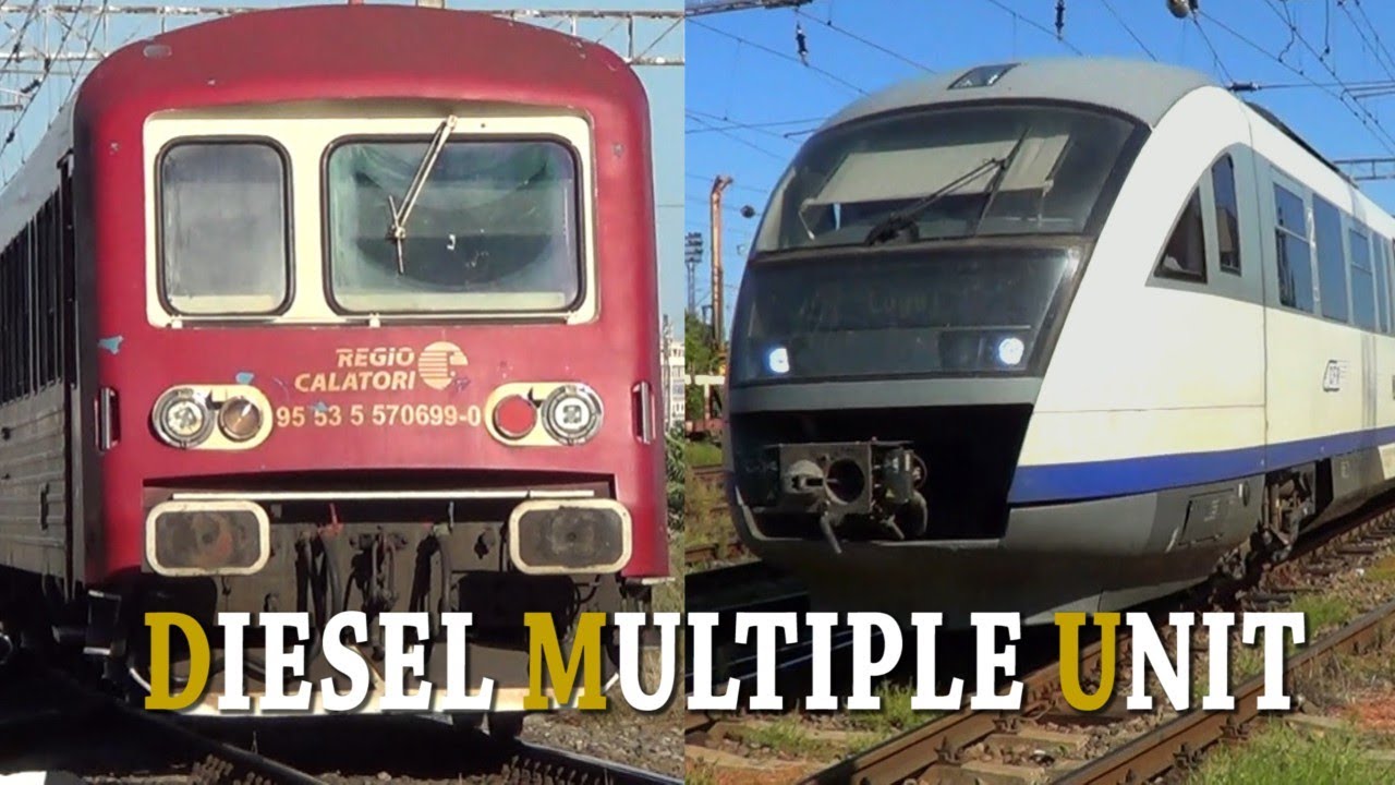 Diesel Multiple Unit - in Timisoara Railway Station - Diesel Trains