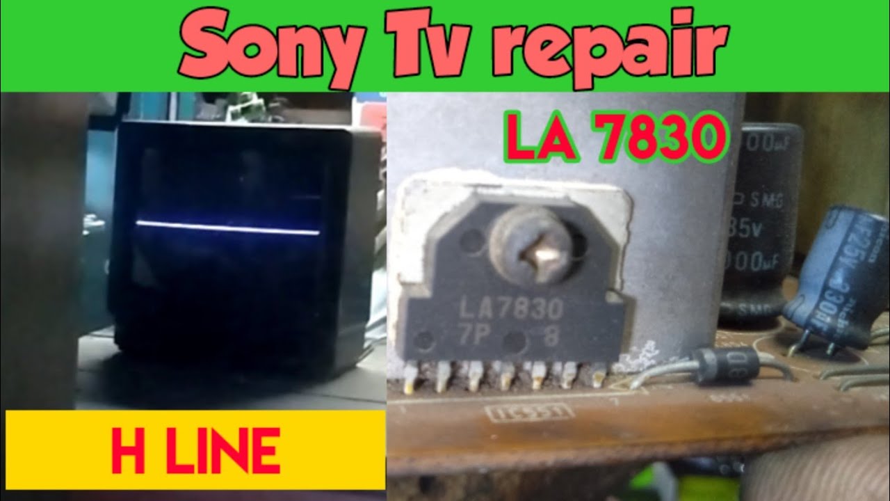 Sony CRT horizontal line, Vertical section problem repair guide.