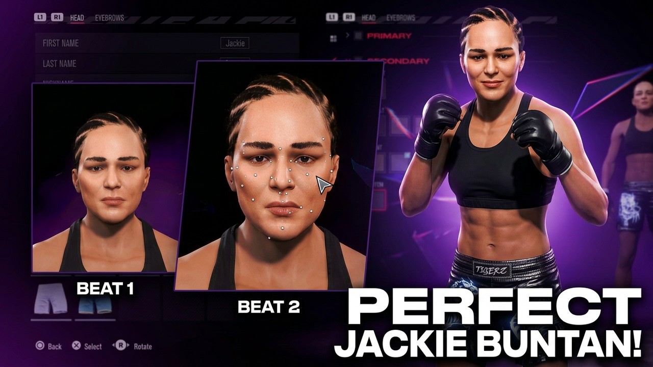 UFC 5 Jackie Buntan CAF Tutorial | Most Realistic Create A Fighter