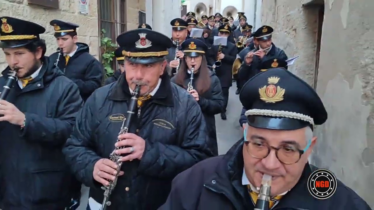 Marcia Pescasseroli Banda di Grottaglie Opus in musica 4/2/24 Grottaglie Processione di S Ciro