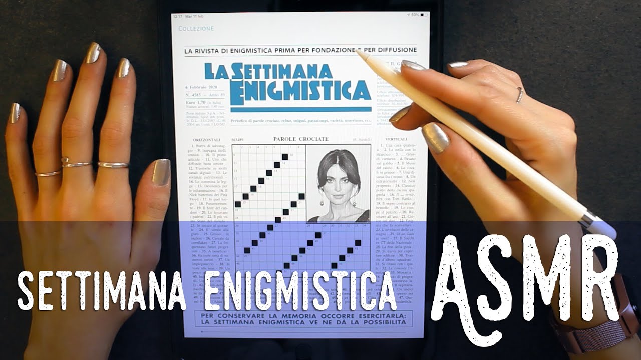 ASMR ita - 📝 SETTIMANA ENIGMISTICA di FEBBRAIO in DIGITALE (Whispering)