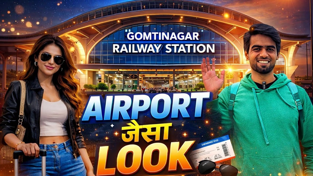 NEW GOMTI NAGAR RAILWAY STATION🚉 | Full Tour & First Look #gomtinagar #railwaystation