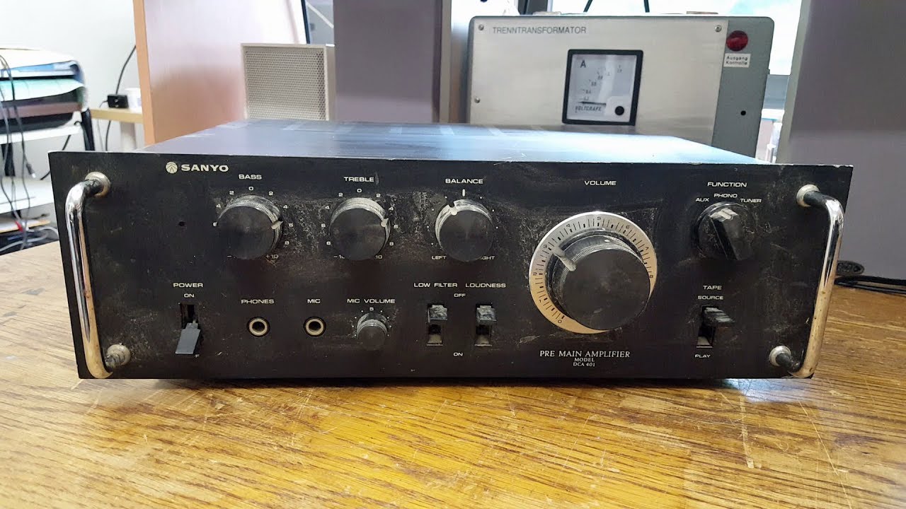 Sanyo DCA 401 amplifier repairs [1/2] - Diagnosis
