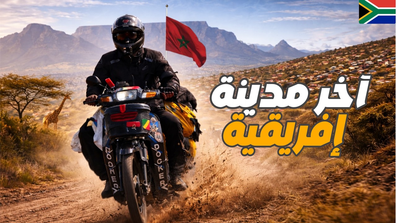إفريقيا 130: وصلت إلى آخر مدينة في إفريقيا .. و تعطلت الدراجة وسط محمية خالية