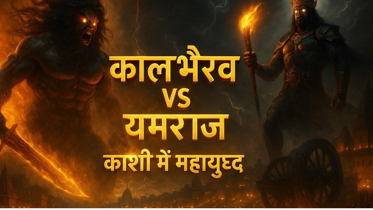 ⚡ कालभैरव vs यमराज ⚔️ काशी में महायुद्ध | Kaal Bhairav vs Yamraj | Bhairav Ashtami I kashi history