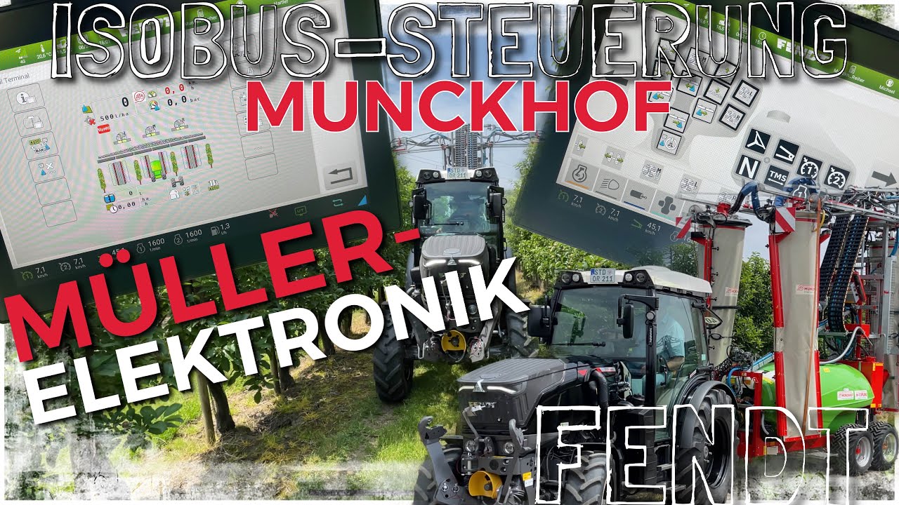 Obsthof Raddatz - FENDT 211P I ISOBUS MUNCKHOF 3 REIHER I MÜLLER-ELEKTRONIK Spritzcomputer