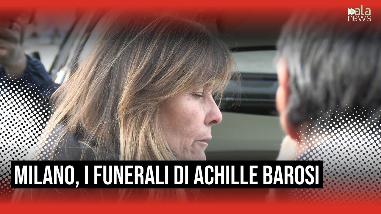 Milano, l'ultimo saluto ad Achille Barosi, vittima della tragedia di Crans-Montana