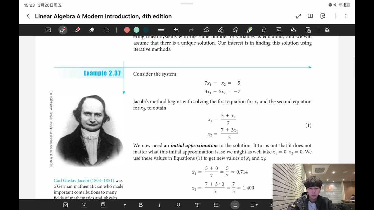 【线性代数 Linear Algebra】2.5 迭代法解线性方程组 | Iterative Methods for Solving Linear Systems
