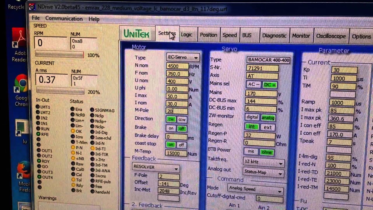 BAMOCAR and Emrax 228 day 2