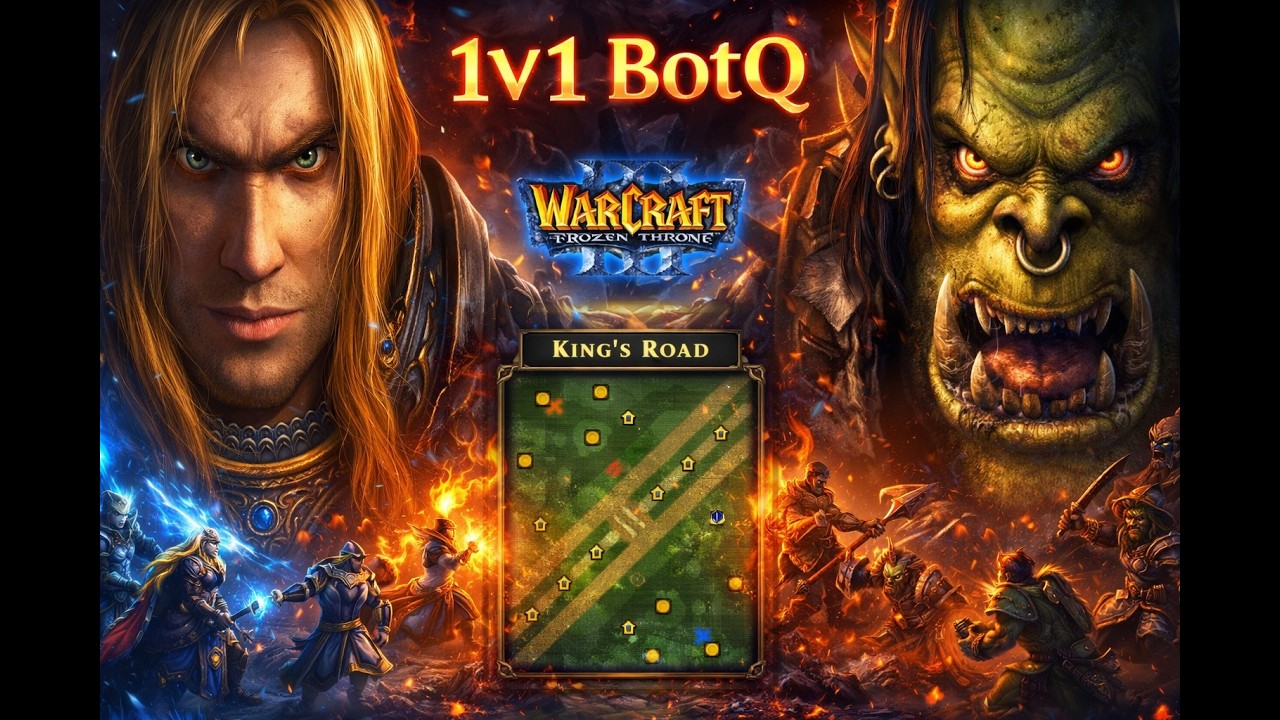 hatuey | vs. ElvinIsle | 1v1 BotQ | Warcraft 3