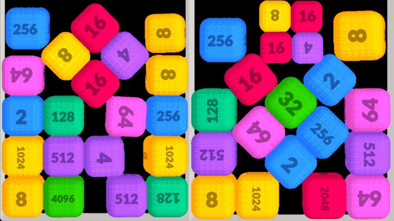 Merge Cube 2048 - Gameplay #gameparkarea #2048 #2048game #mergecube