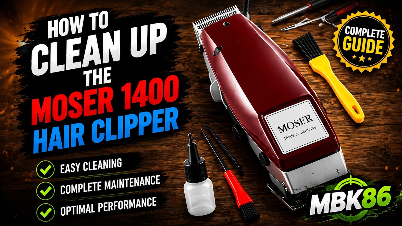 How to clean up the MOSER 1400 hair clipper diy