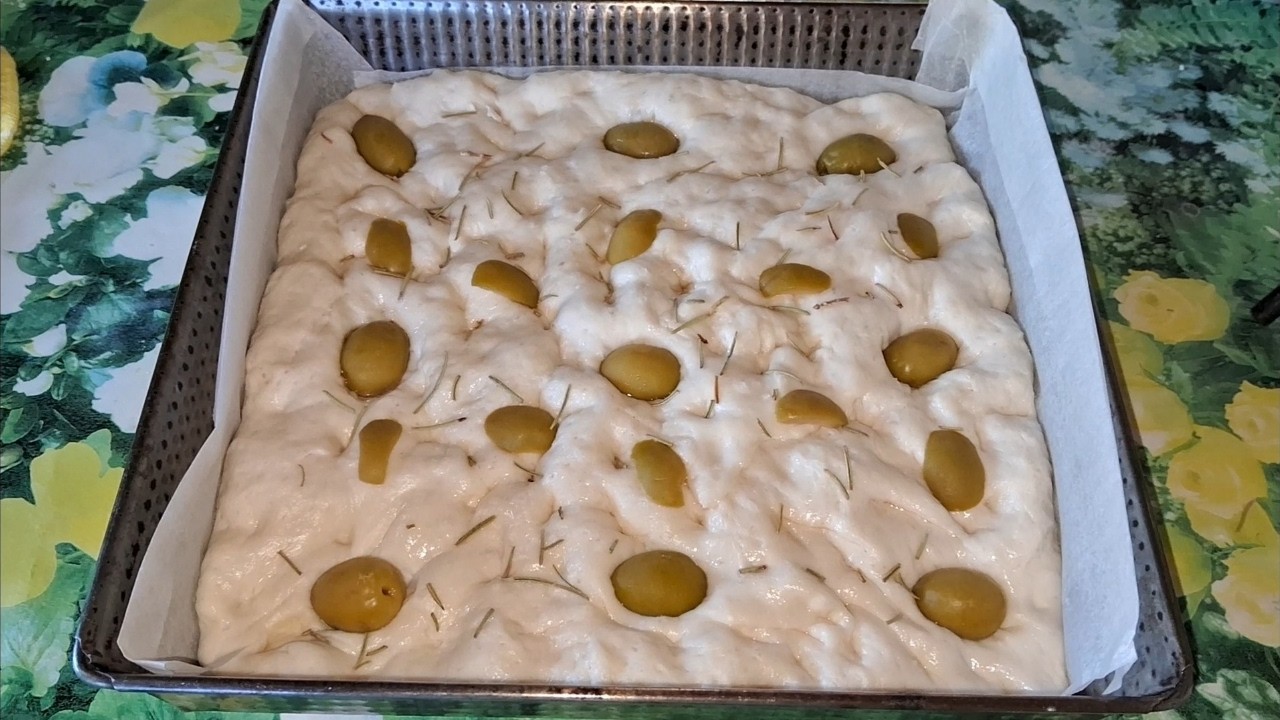 FOCACCIA RECETA original sin Aceite de OLIVAS la más fácil