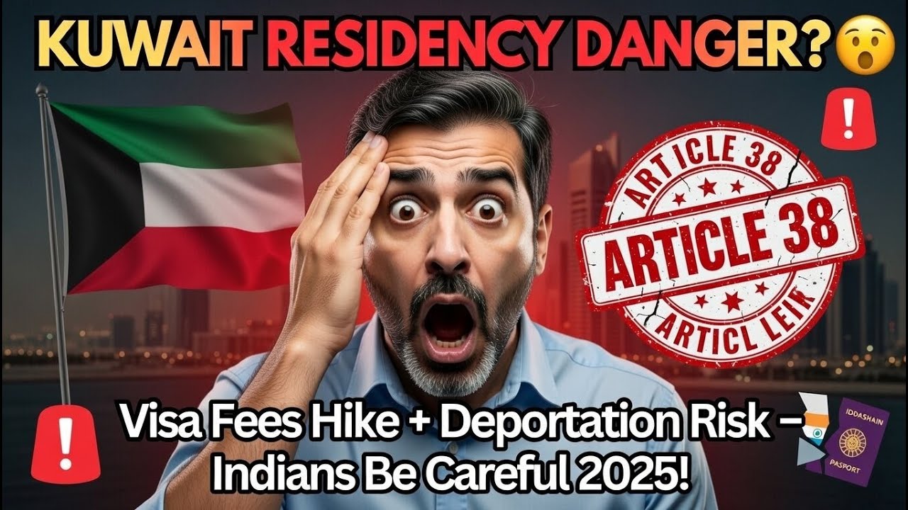 Kuwait Residency Update 2025 - 2026 🚨 Indians Be Careful! Article 38 + Visa Fees & 15-Year Stay