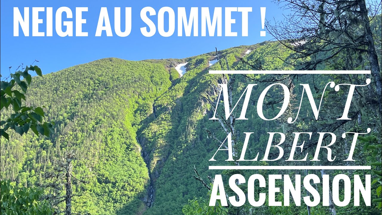 Gaspésie Ascension du Mont Albert et Neige au sommet en plein été !