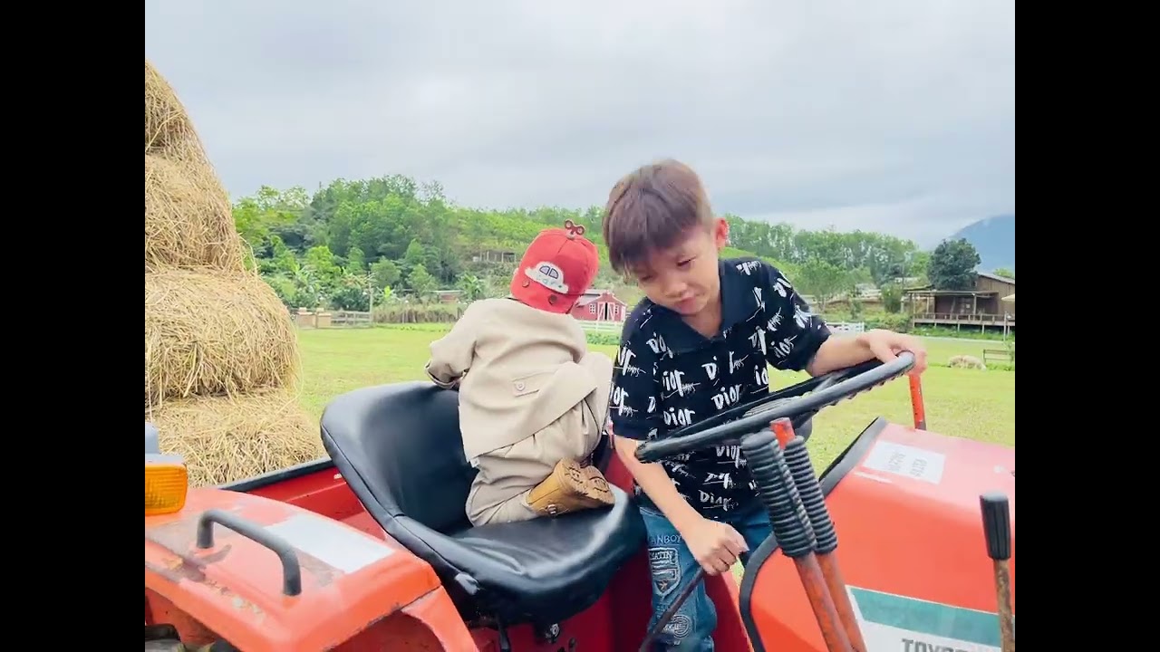 Đi tham quan farm cùng em bé