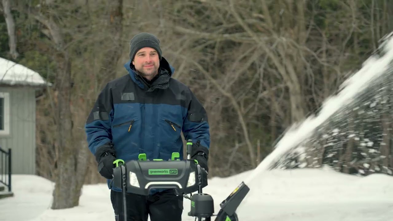 Greenworks X Scott McGillivray  - Winter is Brutal 80v Snowthrower type A 15s Spot
