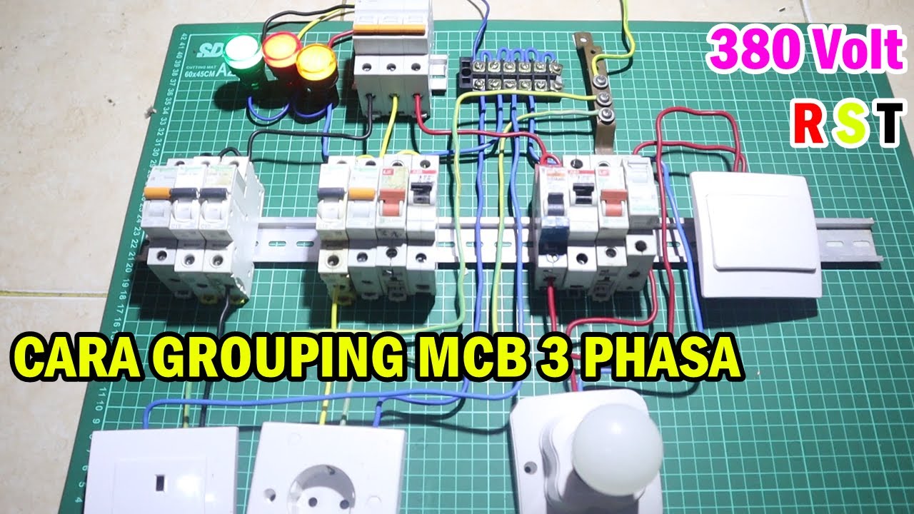 Cara Pembagian Grouping MCB 3 Phasa 380 Volt R, S, T