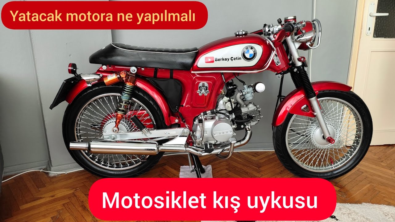 Kışın motosiklet yatırmak (Kuba rx9)