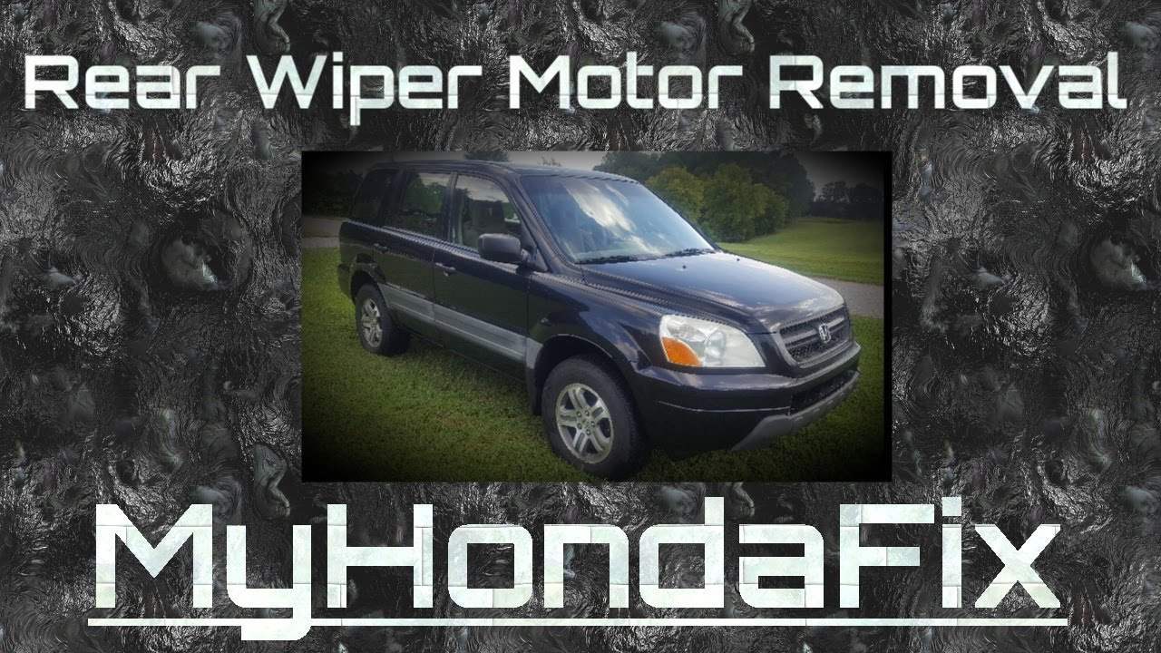 Rear Wiper Assembly Motor Removal (Quick Video) Honda Pilot 03-Up