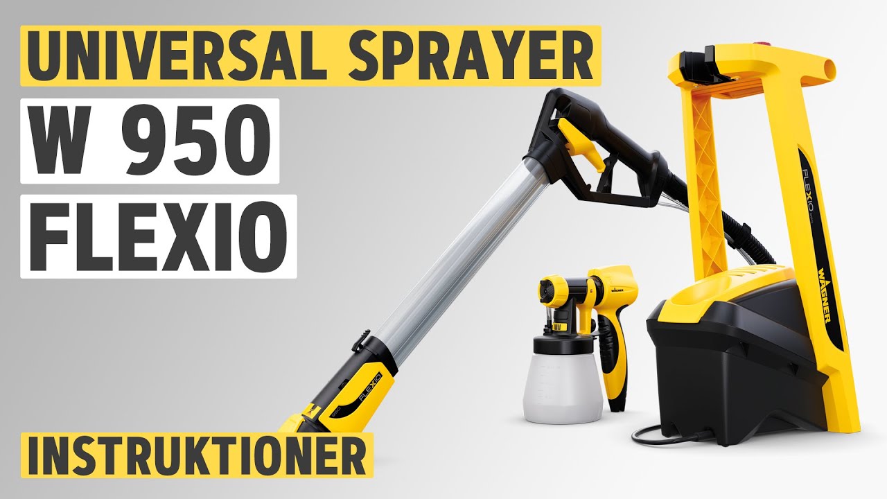 Universal Sprayer W 950 FLEXiO - Komma igång, Rengöring, Tillbehör | WAGNER