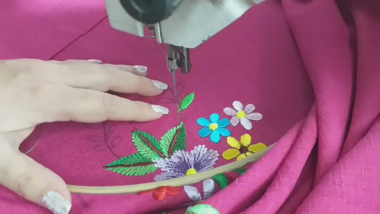 Como usar la rodillera de la  maquina 20u, para  bordar.