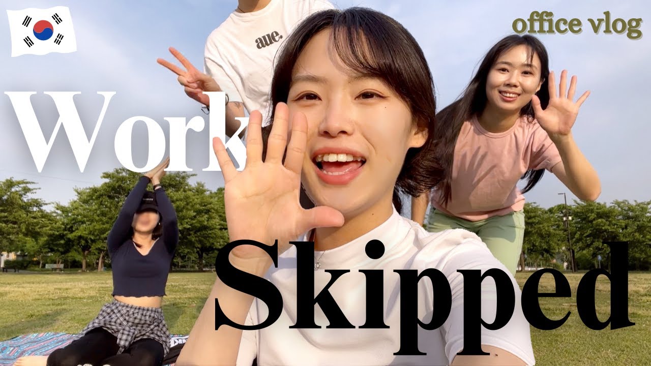 We skipped work and went to the Han River?!? | Office Vlog🇰🇷