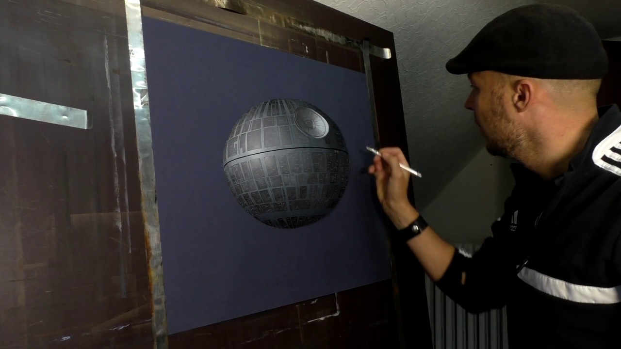 Death Star von Star Wars 3D Malerei/Trick Art