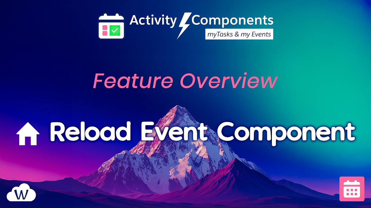 Reload Event Component – Event Component Feature Overview