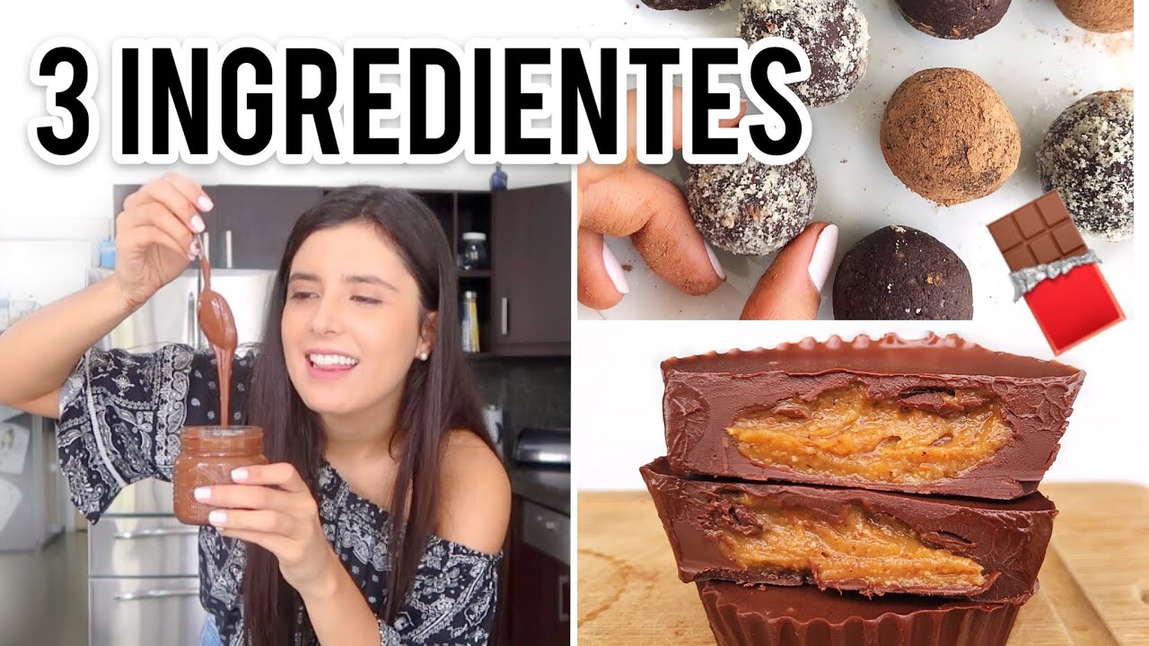 POSTRES CON CHOCOLATE | RECETAS DE 3 INGREDIENTES