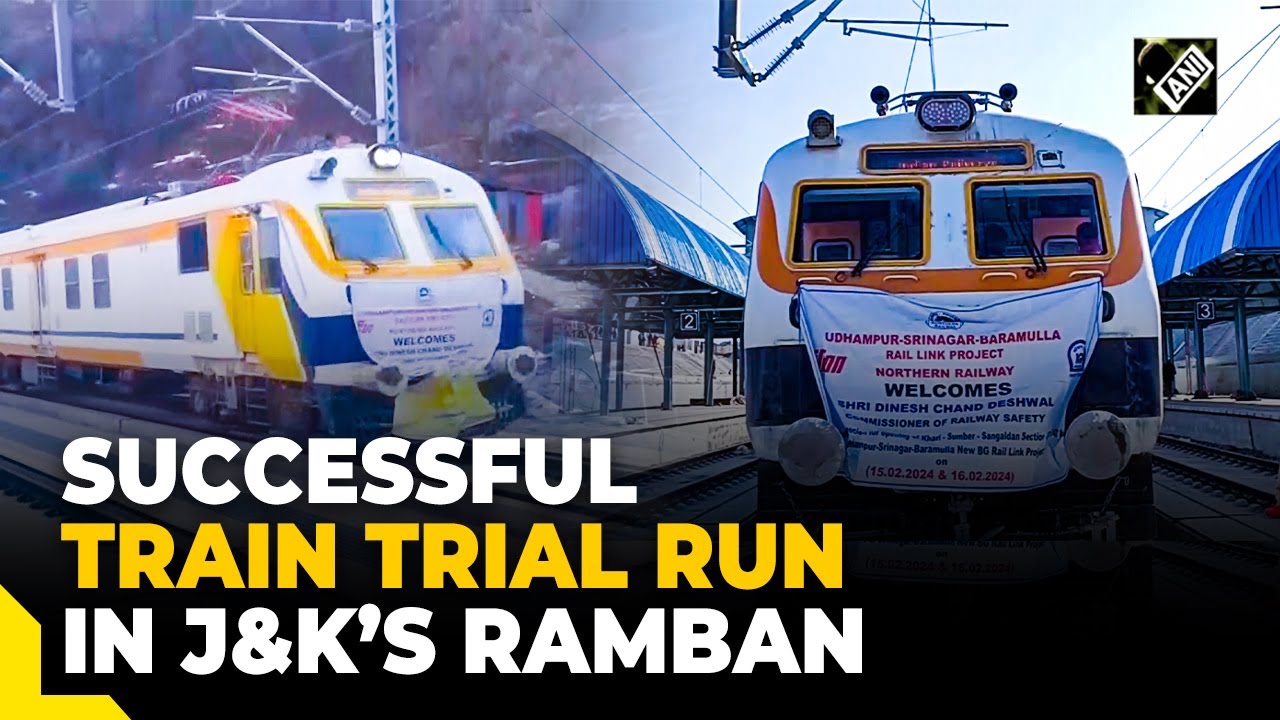 J&K: Train Speed Trial Run conducted between Khari, Sangaldan