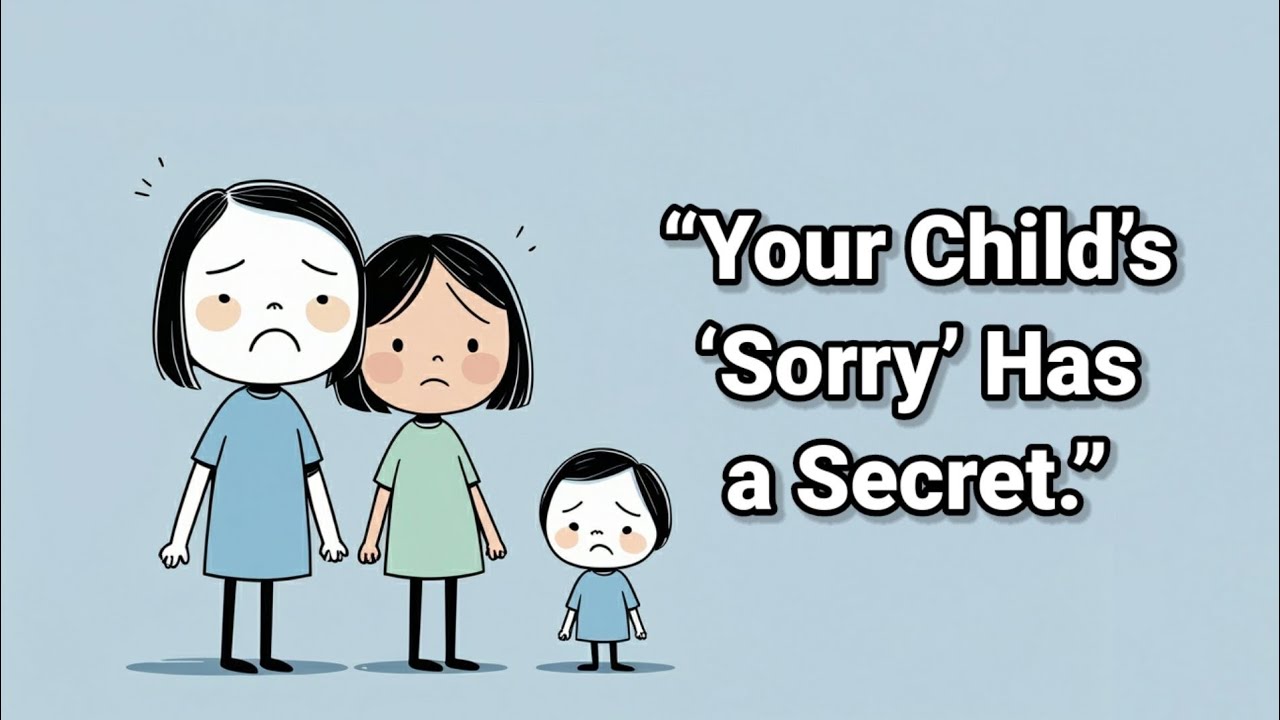 The Psychology of a Child Who Always Says Sorry