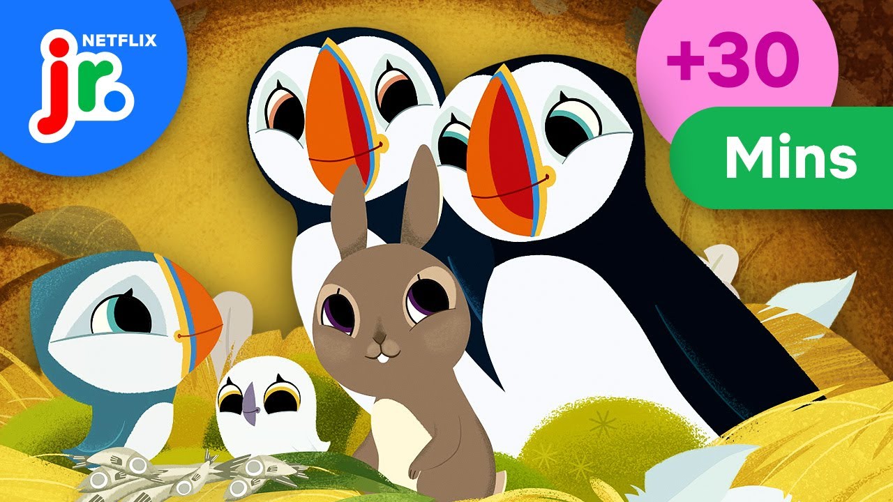 30 Minutes of Oona ADVENTURES with Friends! 🐧💫❄️ | Puffin Rock | Netflix Jr