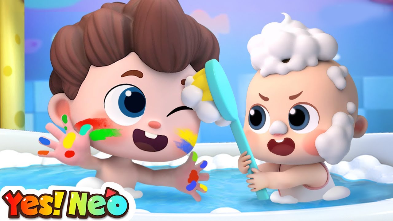 Bubble Bath Time | Fun Bath Time Song | Row Row Row Your Boat | Nursery Rhyme & Kids Song | Yes! Neo