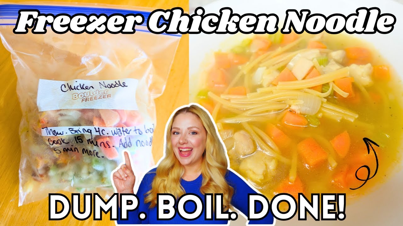 Набор для заморозки куриного супа с лапшой | Выложил, сварил и готово!