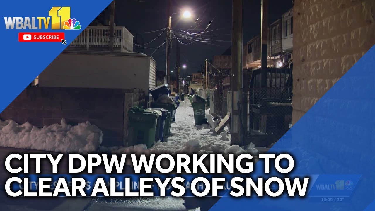 City DPW clearing alleyways despite city saying it's homeowners' responsibility