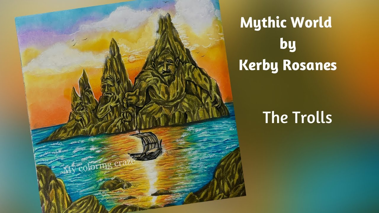 How to color trolls | Mythic world | Kerby Rosanes # coloringtutorial