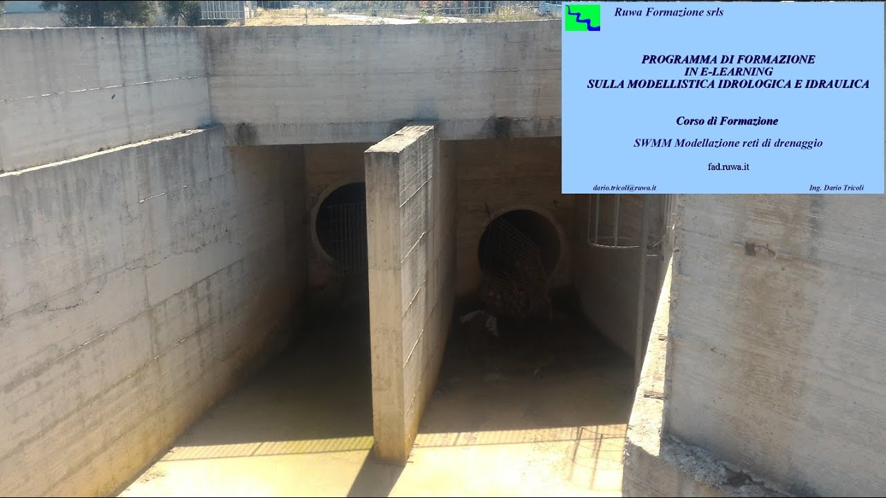 Corso SWMM modellazione reti di drenaggio