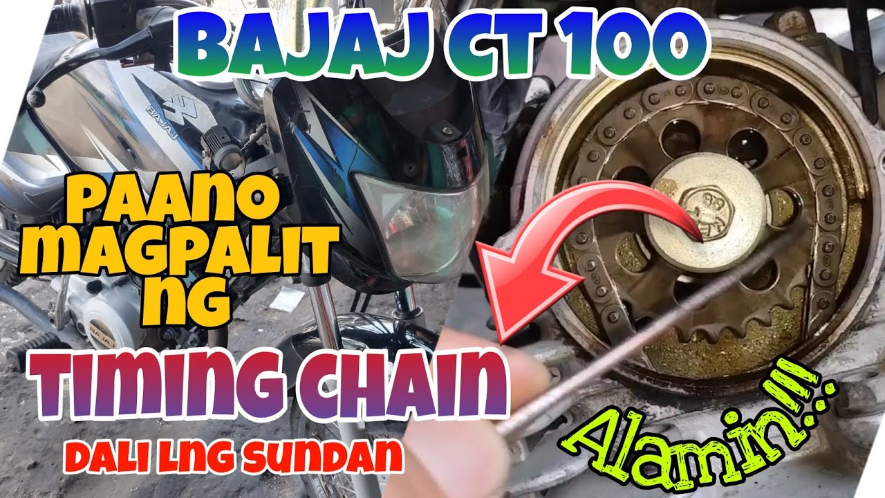 Kawasaki Bajaj CT 100 Paano Magpalit ng Timing Chain Dali lng sundan.Alamin.