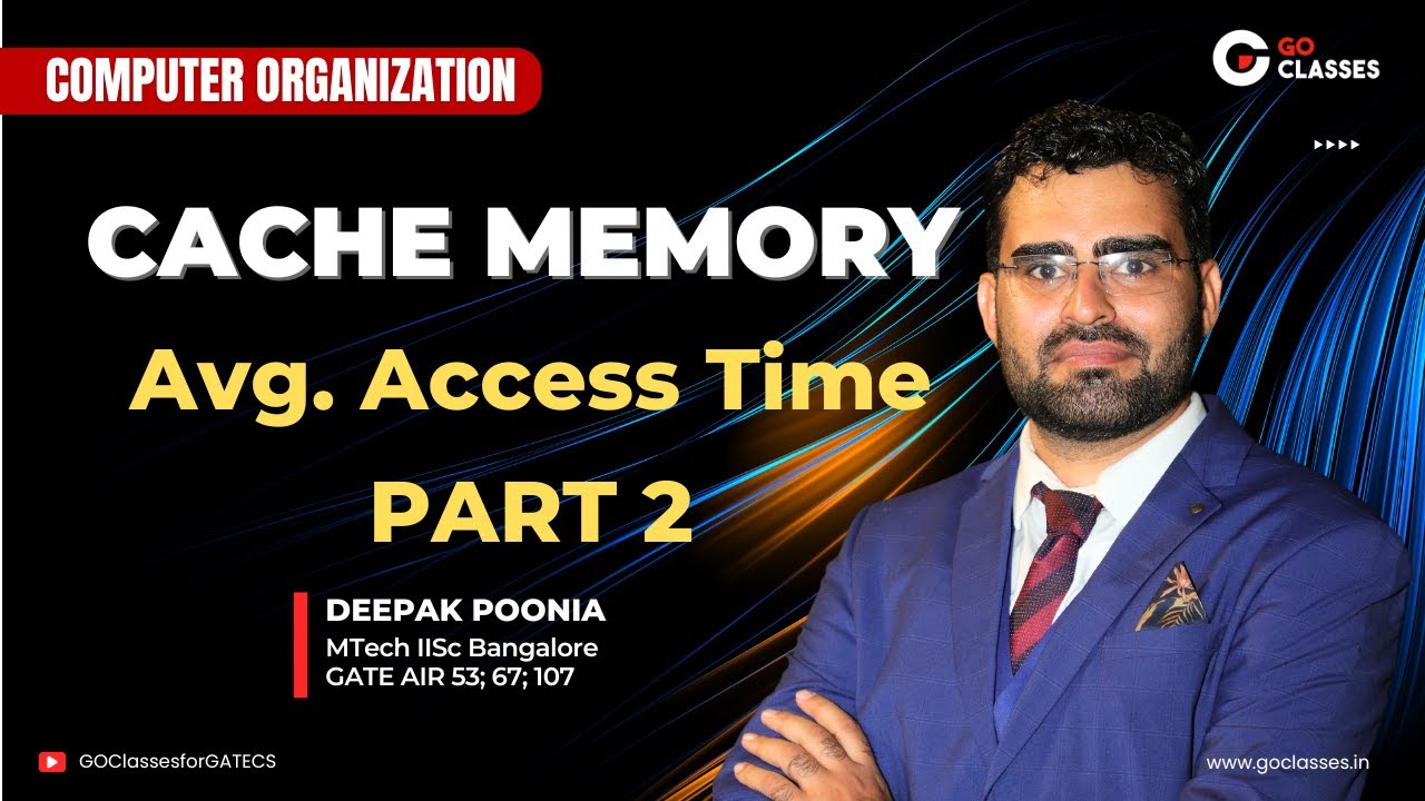 Average Memory Access Time AMAT - Part 2 | Cache Memory | Complete Lecture