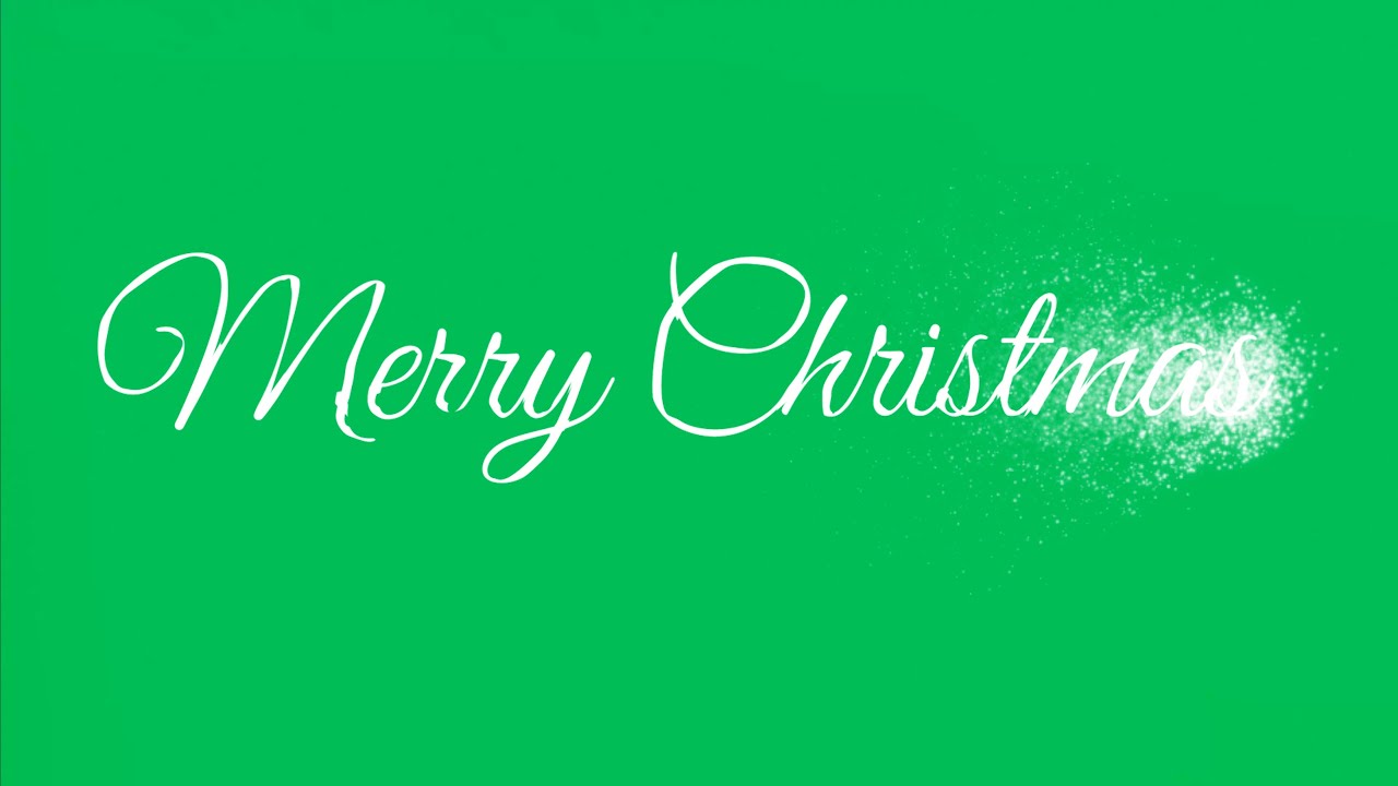 Green Screen Merry Christmas Text Animation | Christmas | 4K | Global Kreators