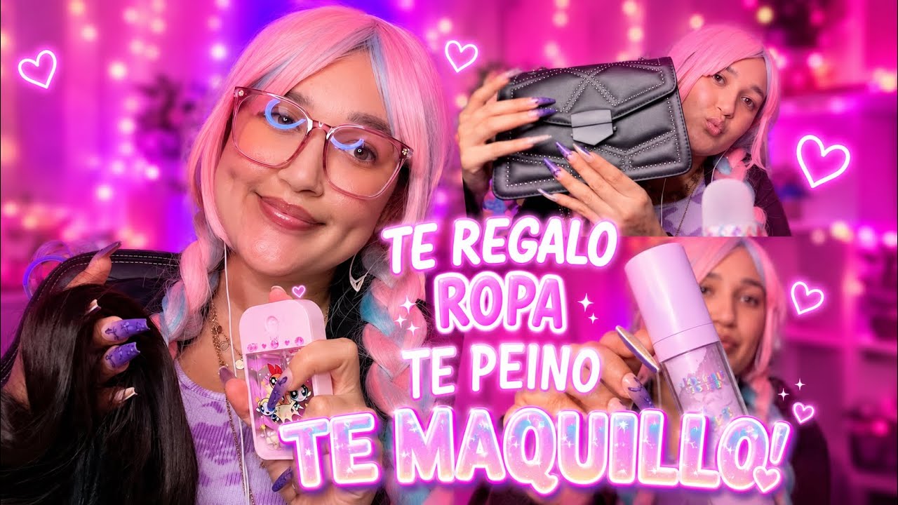 ASMR✨Te Preparo para una Fiesta 🎉 /te maquillo y te regalo  Ropa @Danielaasmr_