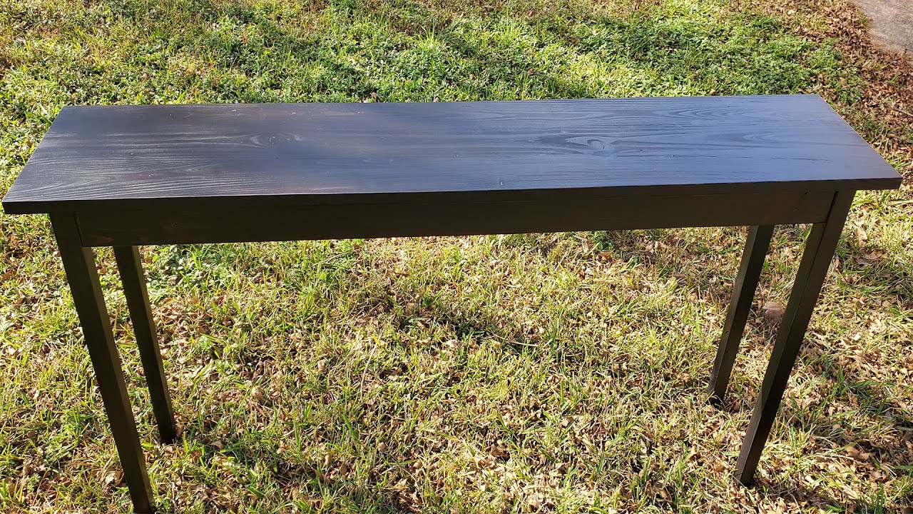 Building a Hall Table from Reclaimed Lumber