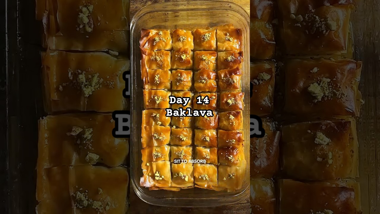 Easy Ramadan Dessert Recipe Baklava14/30#Ramadan #Iftar #muslim #easyrecipes #asmr #dessert #baklava