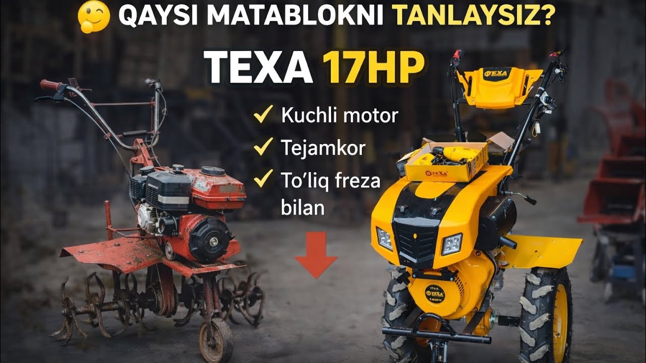 17 OTKUCHI GIDRAVLIKALIK MATABLOKLAR NARXLARI, MINI TRAKTR NARXLARI,2026 TEXA MATABLOKLAR, YER XAYDA