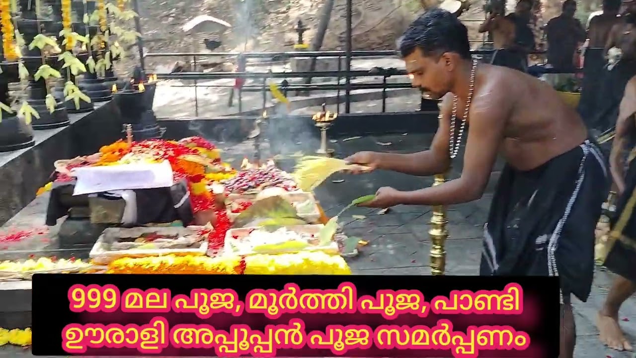 999 മല പൂജ, മൂർത്തി പൂജ, പാണ്ടി ഊരാളി അപ്പൂപ്പൻ പൂജ സമർപ്പണം