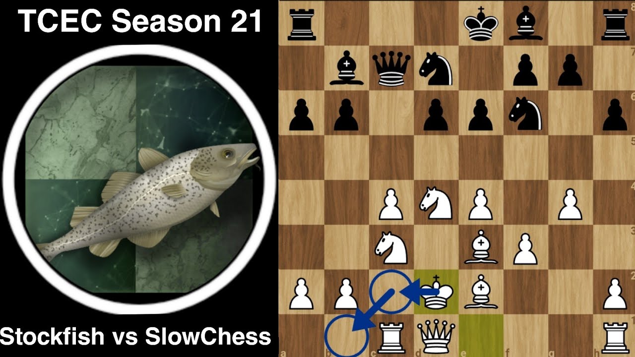 After this ARTIFICIAL Castling, Stockfish SAC 4 Pawns and WON | Stockfish vs SlowChess Blitz | TCEC